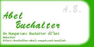 abel buchalter business card